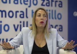 María Guardiola, durante una entrevista la pasada semana.