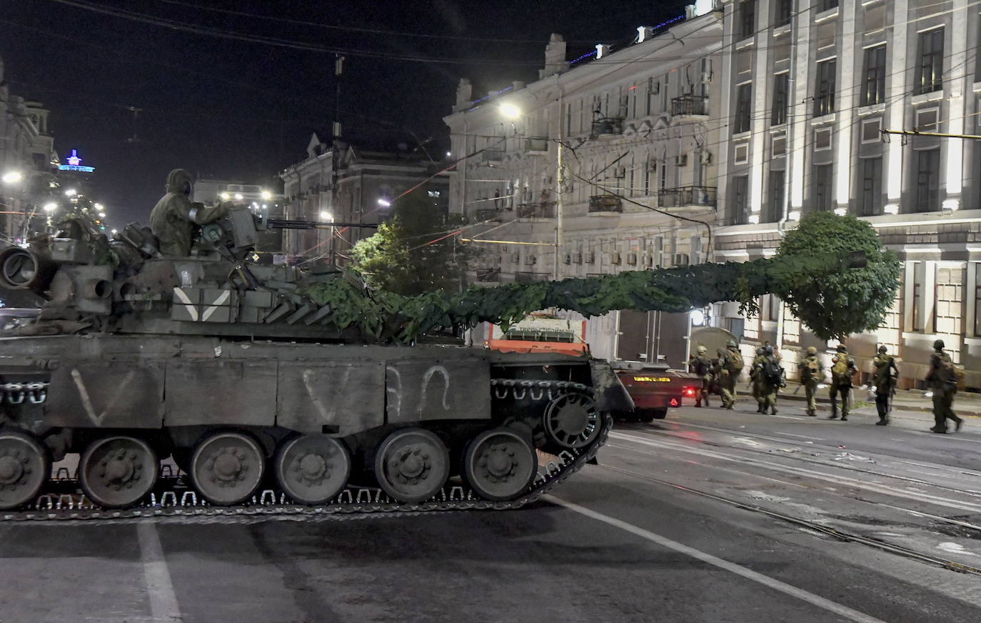 Imagen - Un tanque de Wagner, en Rostov este fin de semana.