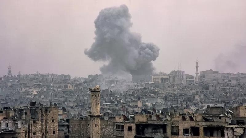The bombardments on Aleppo caused the complete devastation of the Syrian city