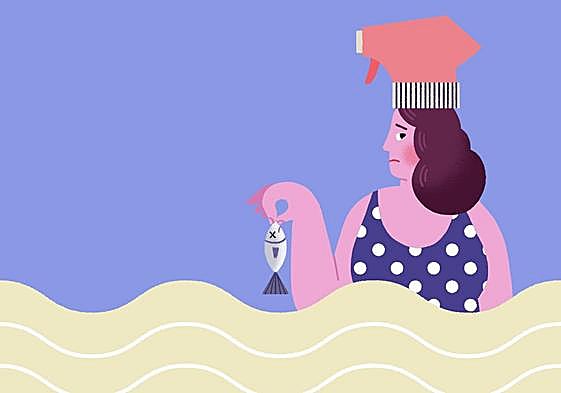 ¿Sabes cuánta crema de sol acaba en el mar?