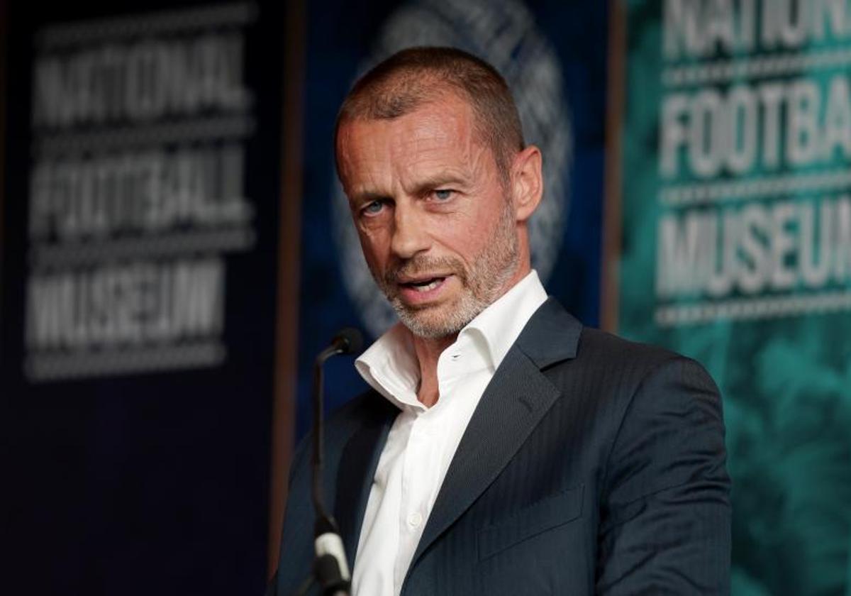 El presidente de la UEFA, Aleksander Ceferin.