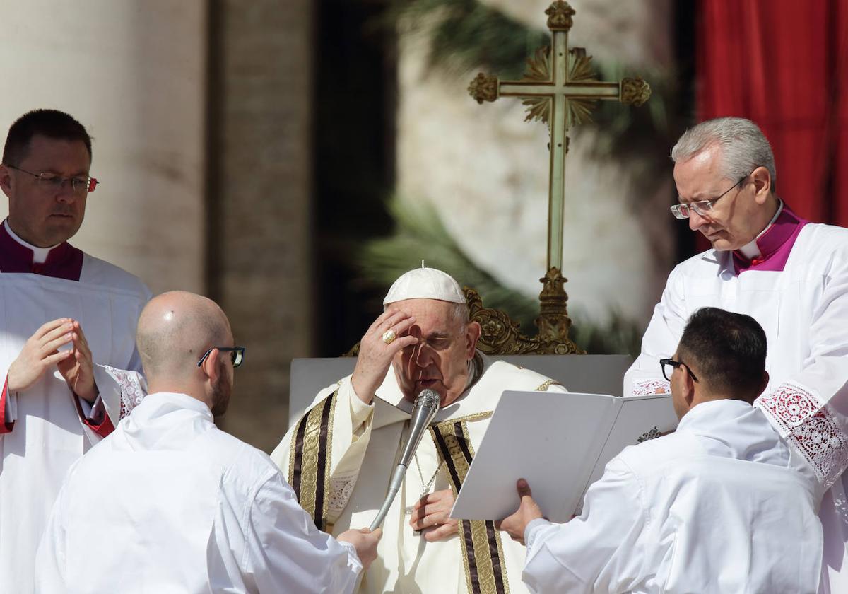 El papa Francisco, esta semana durante la misa de Pascua de Resurrección en el Vaticano.