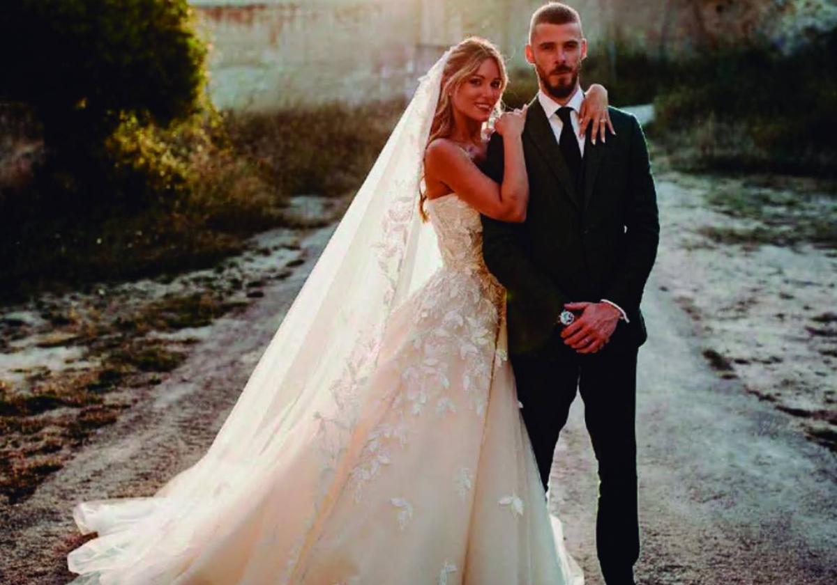 Edurne y De Gea, en una foto subida a sus redes sociales.