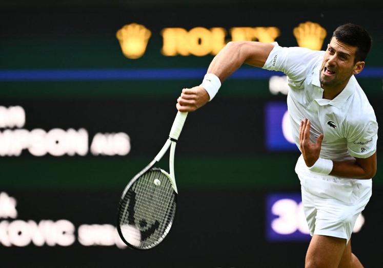 Novak Djokovic se deshizo este miércoles del australiano Jordan Thompson, quien sí le puso en algunos apuros por momentos.