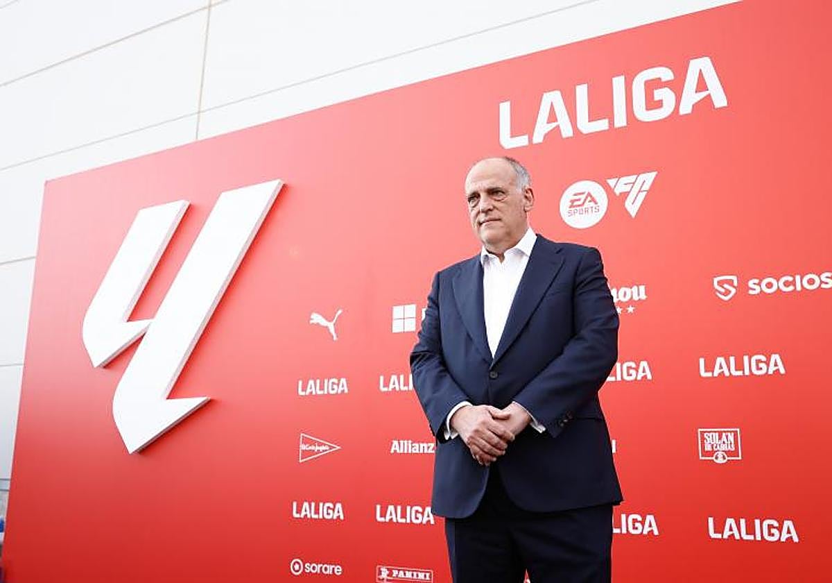 El presidente de LaLiga, Javier Tebas.