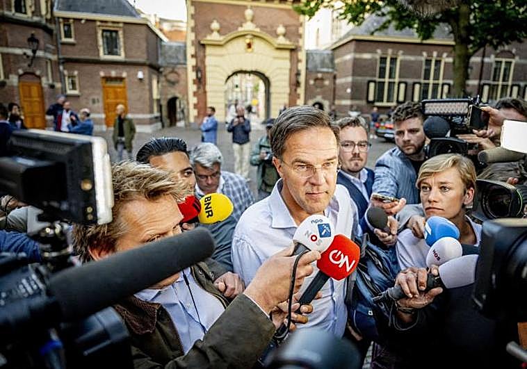 El primer ministro de Países Bajos, Mark Rutte, el jueves en La Haya.