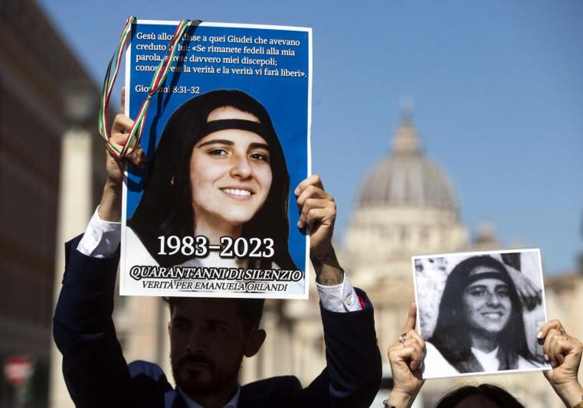 Protesta con motivo del 40 aniversario de la desaparición.