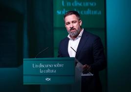 El presidente de Vox, Santiago Abascal.