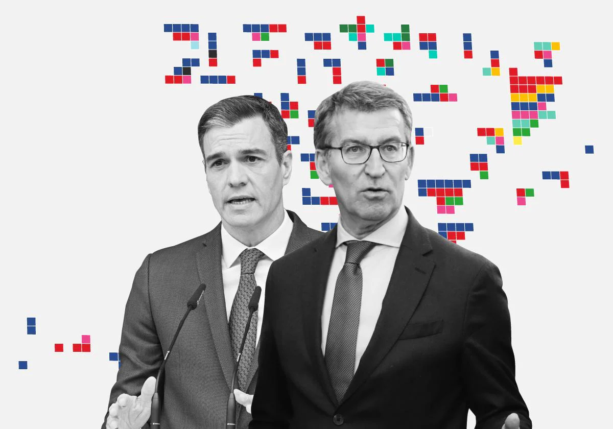 'Tracking' diario: ​​el PP aventaja en 37 escaños al PSOE, pero necesitará a Vox para gobernar
