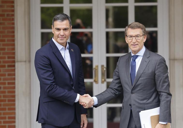 Pedro Sánchez y Alberto Núñez Feijóo.