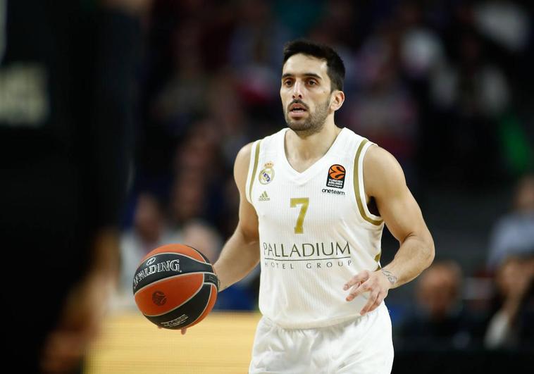 Facundo Campazzo, en su anterior etapa en el Real Madrid.