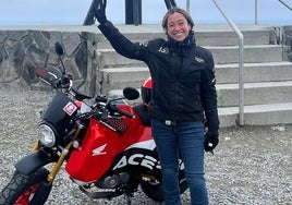 La primera mujer española en dar la vuelta al mundo en moto