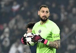 Gianluigi Donnarumma, durante un partido del PSG.