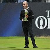 El estadounidense Brian Harman, ganador del British Open.