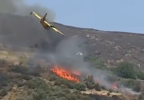 Se estrella un hidroavión que luchaba contra los incendios forestales en Grecia