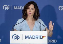 La presidenta de la Comunidad de Madrid, Isabel Díaz Ayuso.