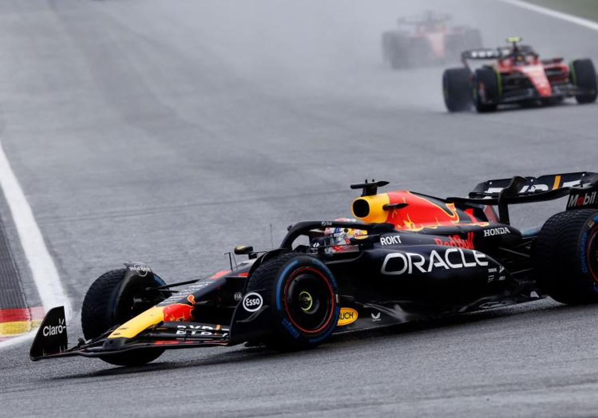 Max Verstappen, en la carrera al sprint del GP de Bélgica.