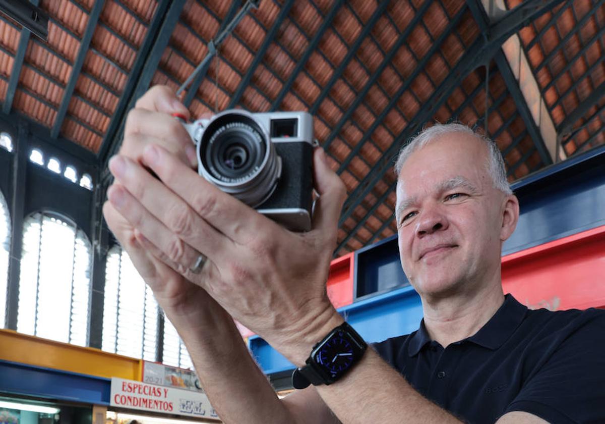 Christian Machowski, en el Mercado de Atarazanas.