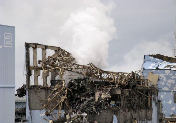 Estado en el que quedó el reactor número tres de la central nuclear de Fukushima tras el tsunami de 2011.