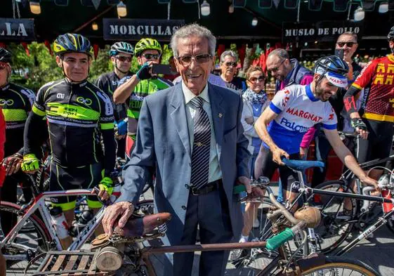 Federico Martín Bahamontes, durante un homenaje en 2010.