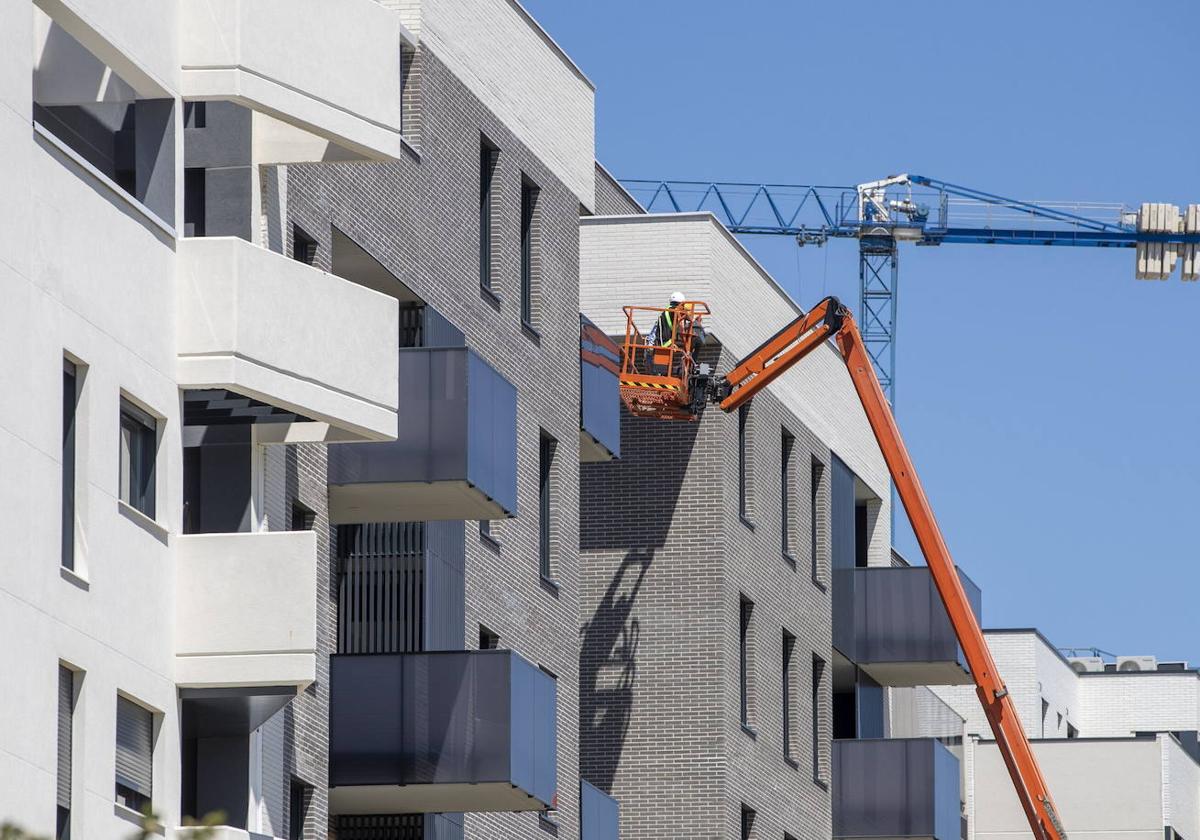 Construcción de viviendas en Vitoria.