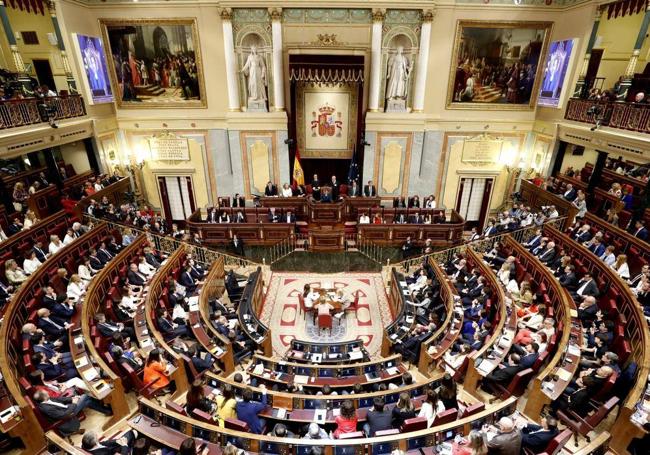 Hemiciclo del Congreso de los Diputados durante un pleno.