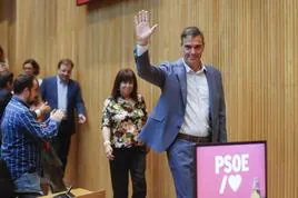 El líder del PSOE, Pedro Sánchez, a su llegada ayer al Congreso de los Diputados.