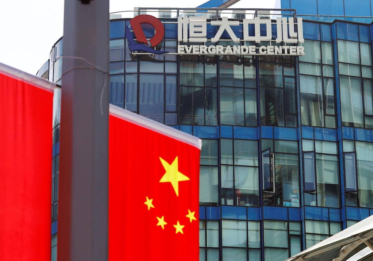 Oficinas de Evergrande en Shanghái.