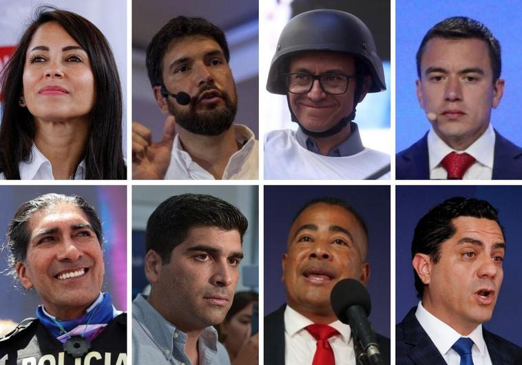 ¿Quiénes son los ocho candidatos a la presidencia de Ecuador?