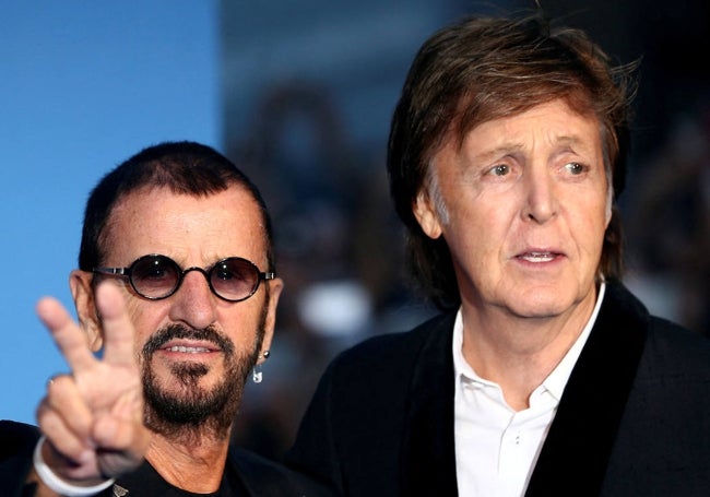 Ringo Starr y Paul McCartney en una imagen tomada este año en Londres.