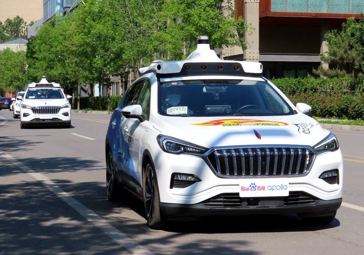 Un robotaxi de Baidu en Beijing