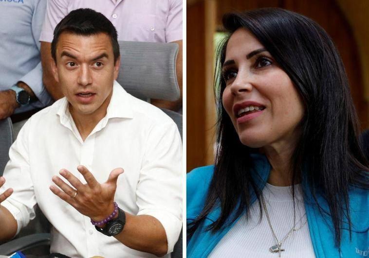La correísta Luisa González y el empresario Daniel Noboa se jugarán la presidencia de Ecuador