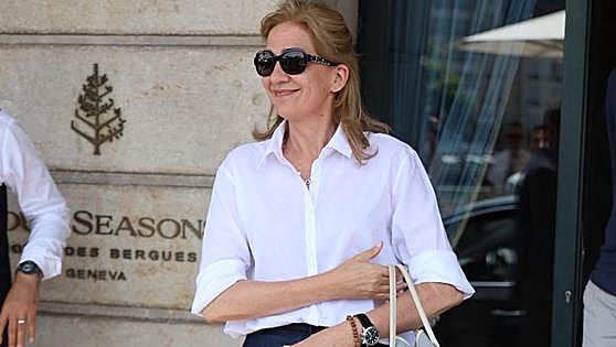 La infanta Cristina, de vacaciones en Bidart con la familia de Urdangarín