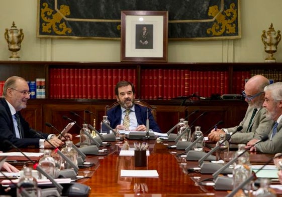 Primer pleno del Consejo celebrado en junio con el nuevo presidente, Vicente Guilarte.