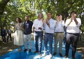 Alberto Núñez Feijóo, junto con presidentes populares de otras conunidades