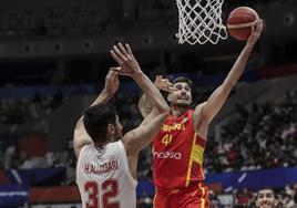 Juancho Hernangomez fue el máximo anotador ante Irán, con 21 puntos