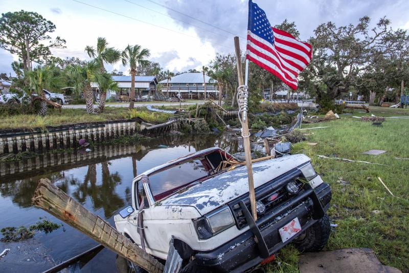 El huracán &#039;Idalia&#039; deja un escenario catastrófico en Florida