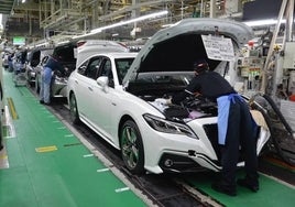 Interior de una planta japonesa de Toyota.