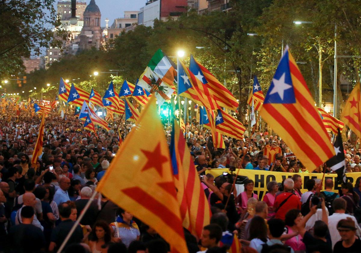 Una manifestación convocada por la ANC.