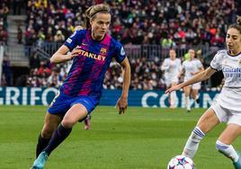 Irene Paredes (Barcelona) y Olga Carmona (Real Madrid)