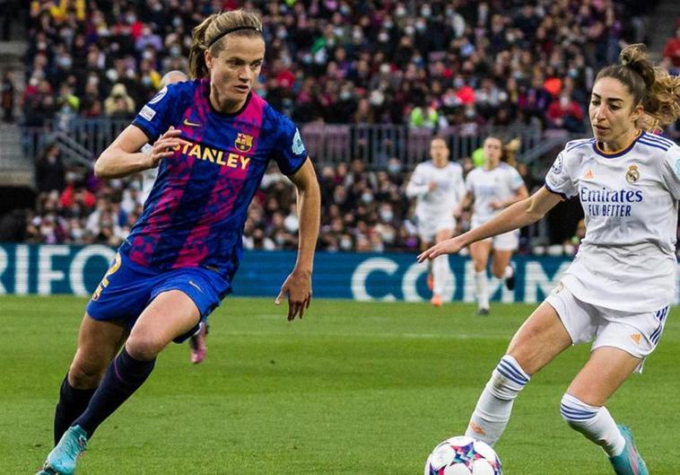 Irene Paredes (Barcelona) y Olga Carmona (Real Madrid)