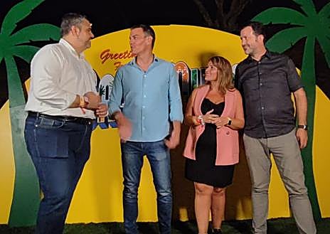 Imagen secundaria 1 - Sánchez, ayer en Mijas. 