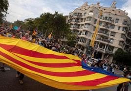 La manifestación de la diada el pasado 2021