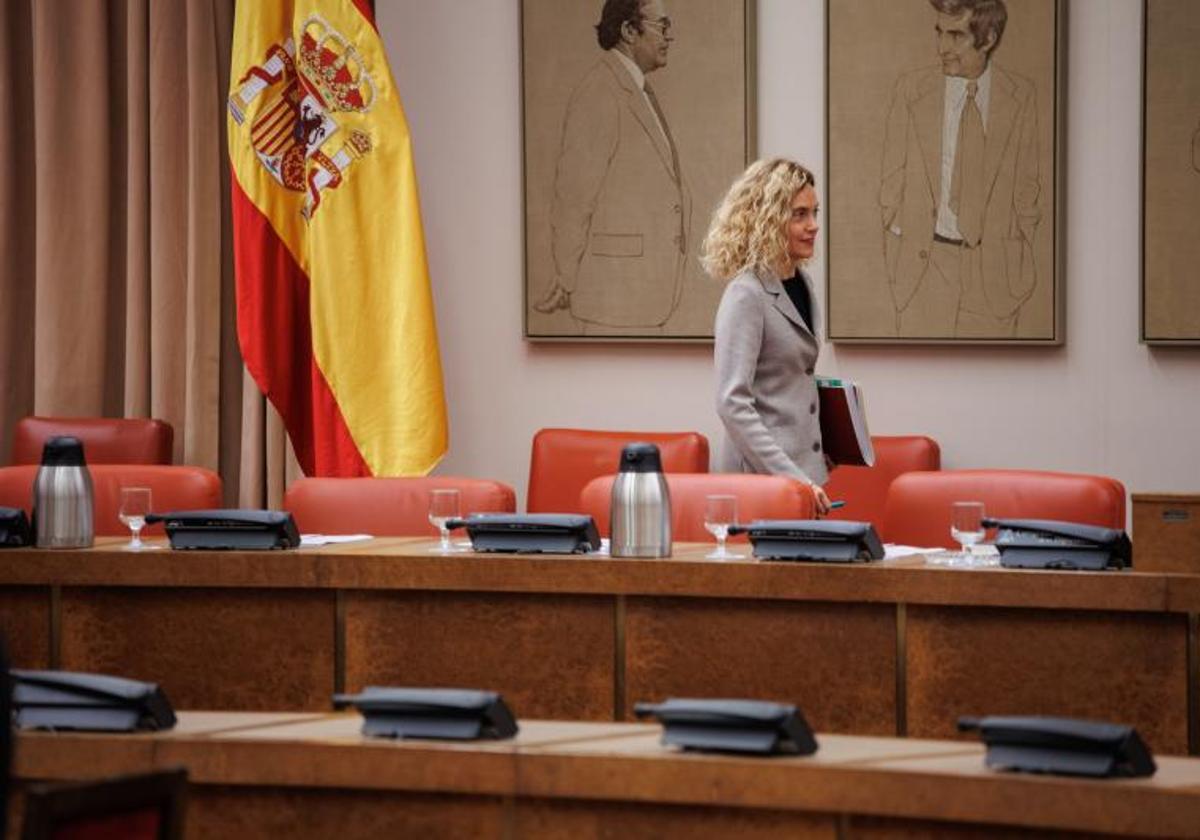 Meritxell Batet, cuando era presidenta del Congreso.