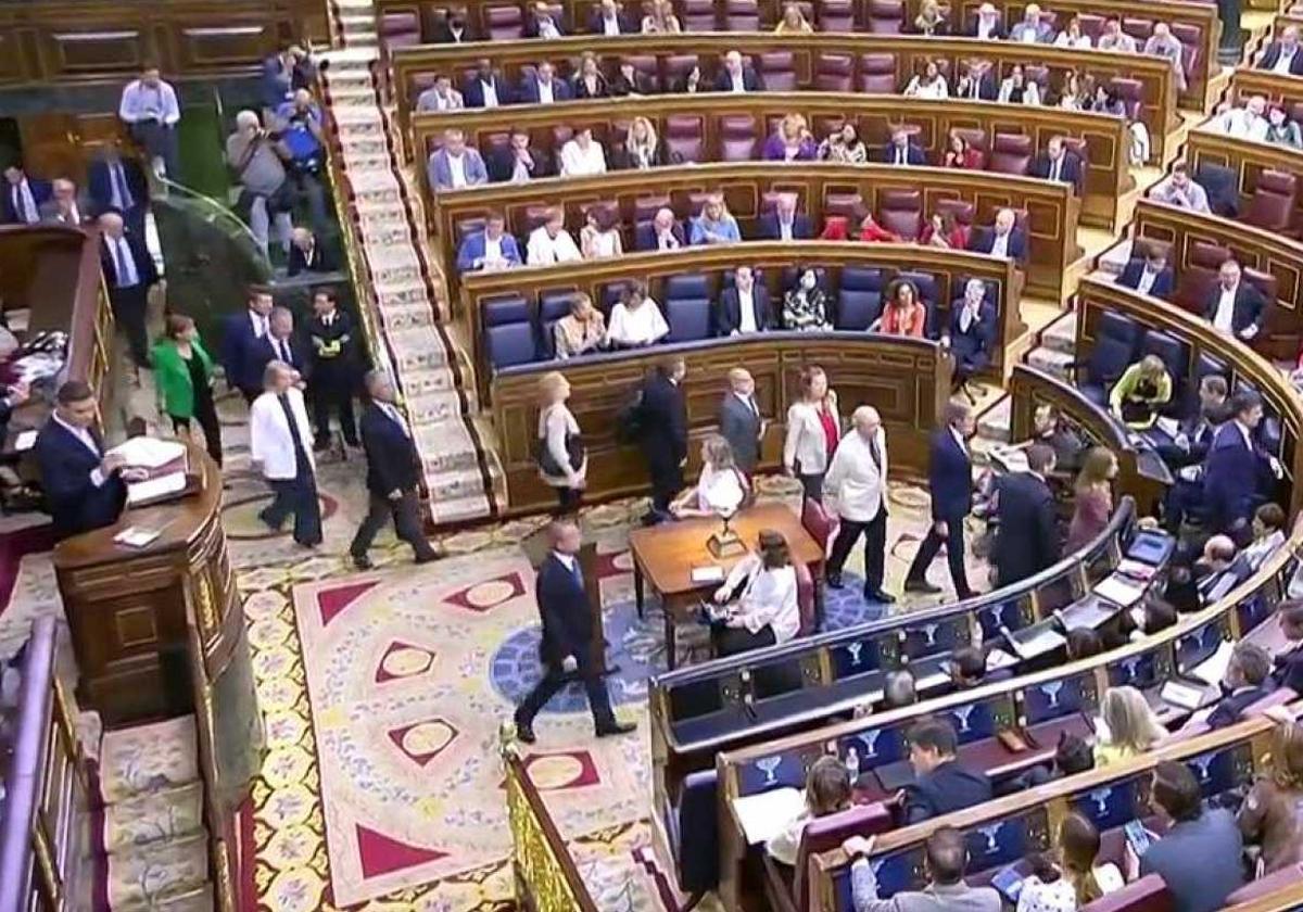 Una sesión del pleno del Congreso en la pasada legislatura.