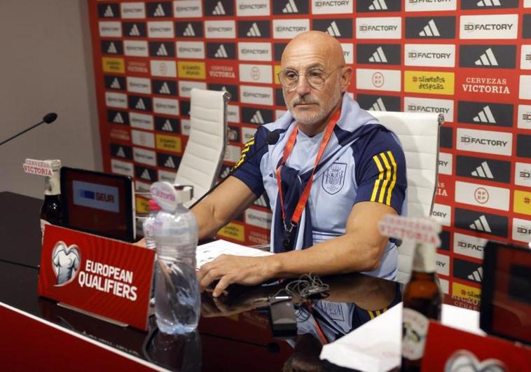 Luis de la Fuente, durante su rueda de prensa previa al España-Chipre.