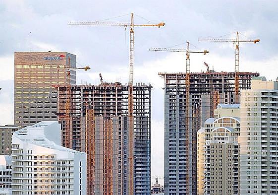 Edificios en construcción.