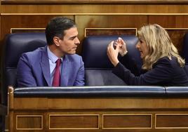 Pedro Sánchez y Yolanda Díaz