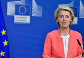 La presidenta de la Comisión Europea Ursula von der Leyen