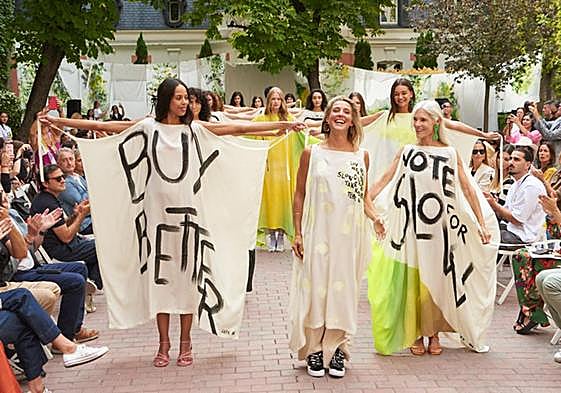 Carrusel del desfile de la firma sostenible vasca SKFK.